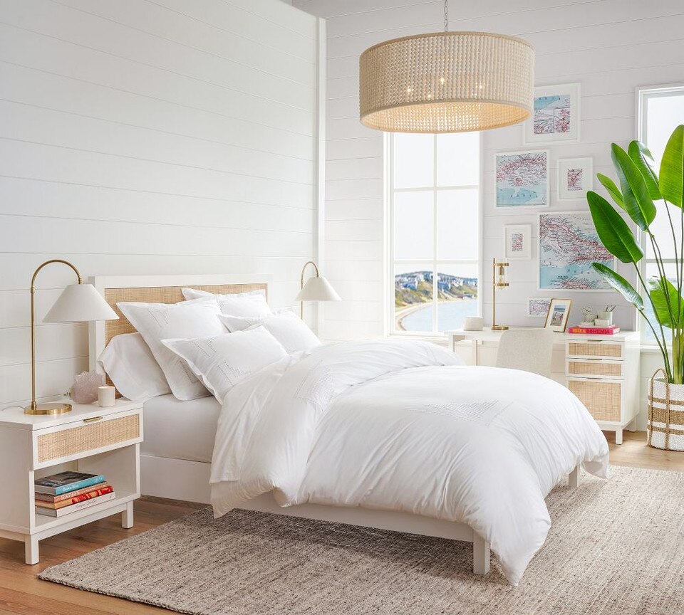 Westly Cane Bedside Table Pottery Barn Australia